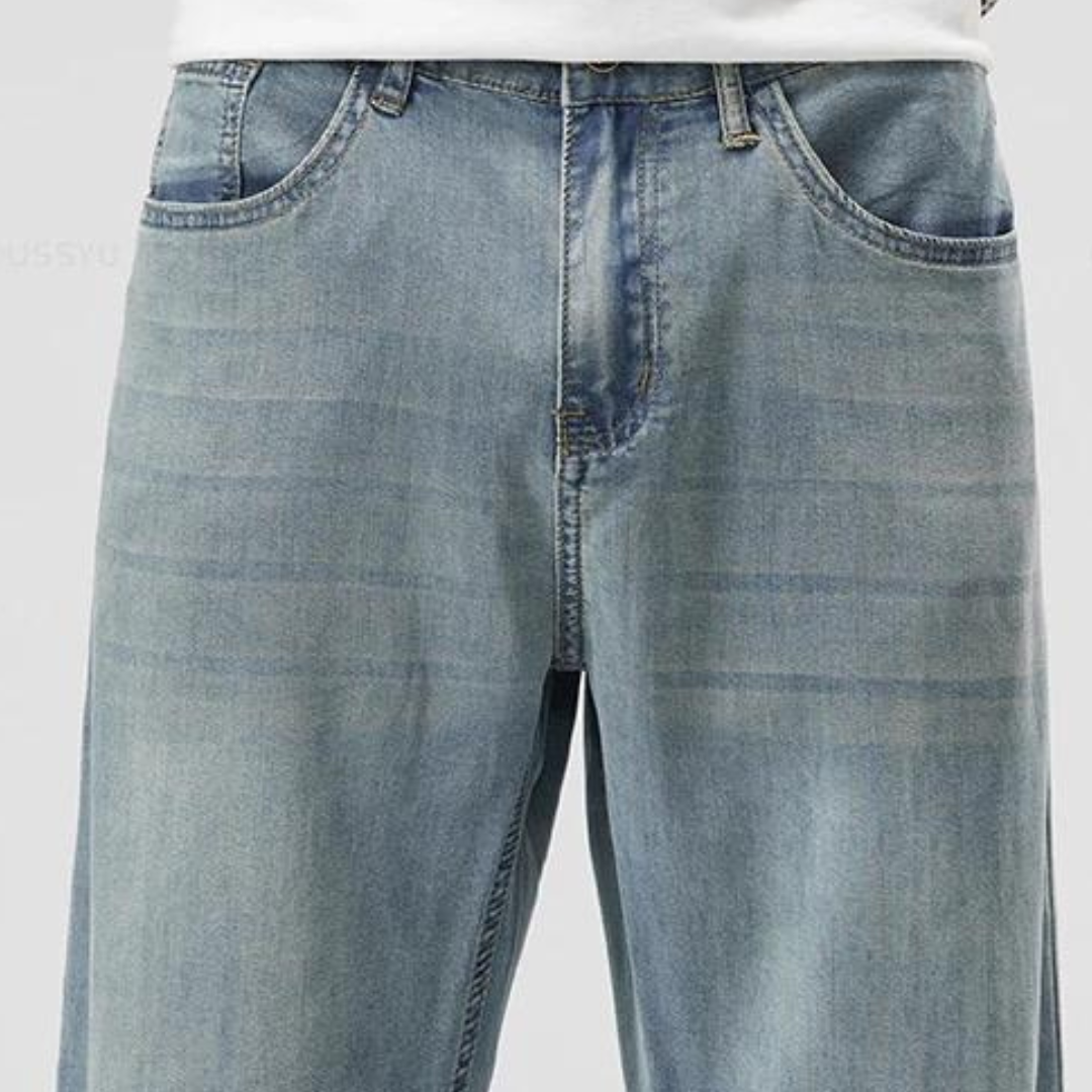 Teofilo | Vaqueros De Denim Lavado De Pierna Ancha