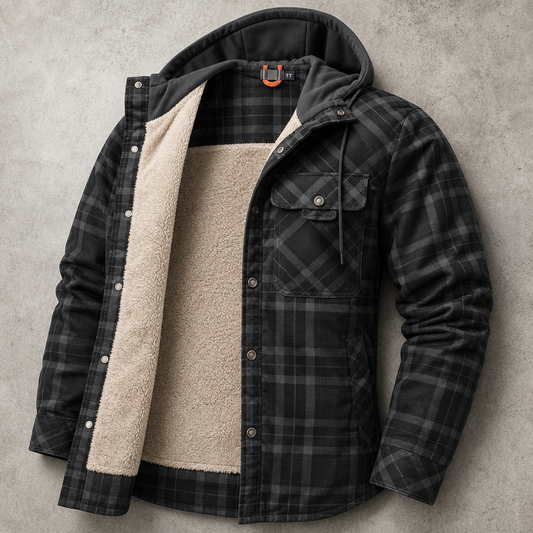 Anderson | Camisa Chaqueta con Capucha y Cuadros
