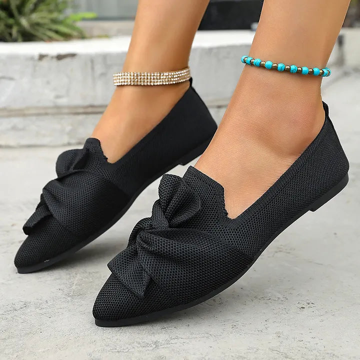 Hiromi | Zapatos Planos Slip On con Lazo