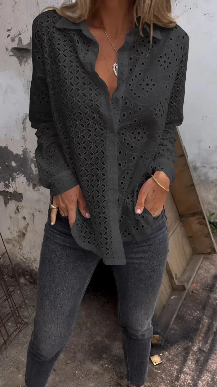 Tommie | Camisa De Manga Larga Con Botones Y Calados