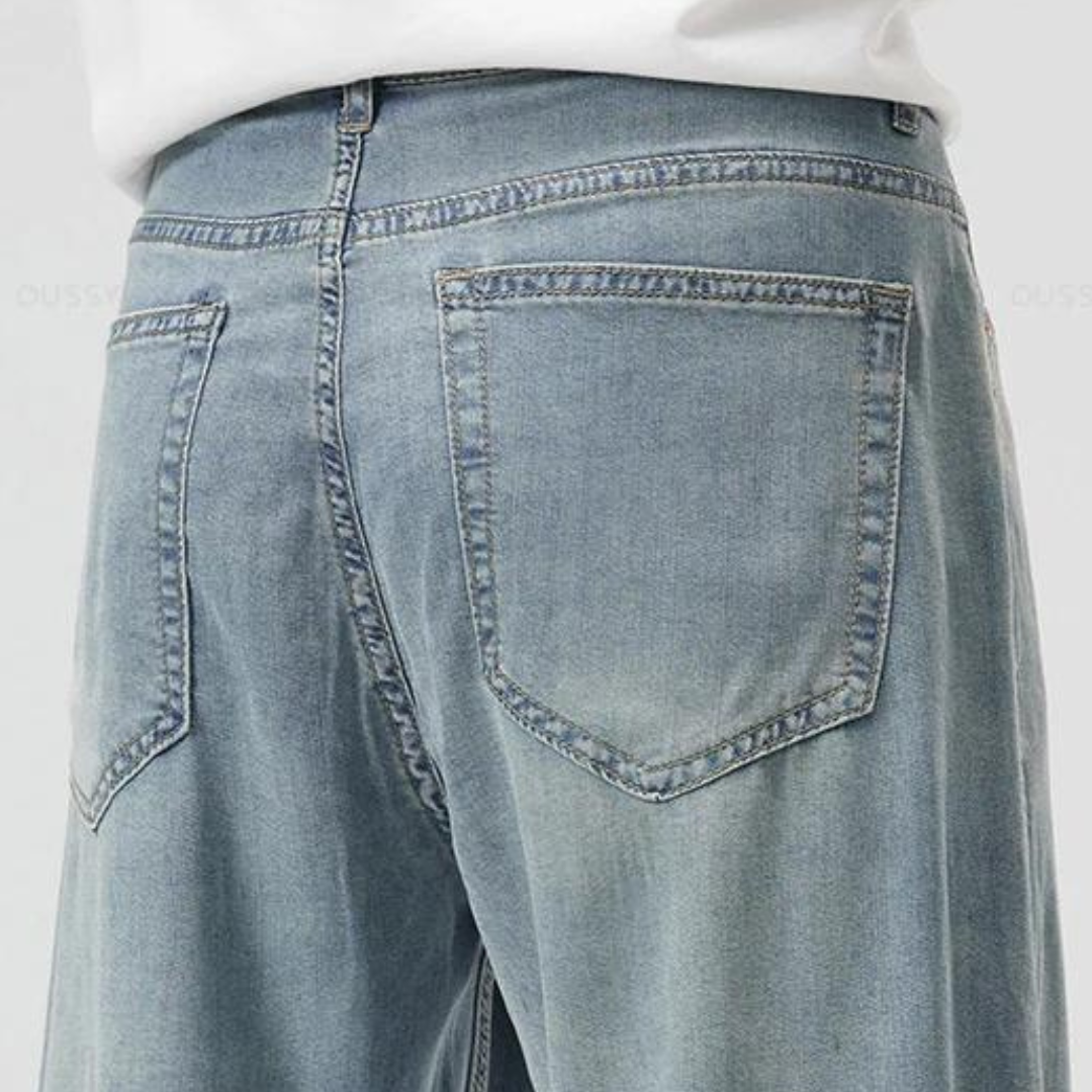 Teofilo | Vaqueros De Denim Lavado De Pierna Ancha