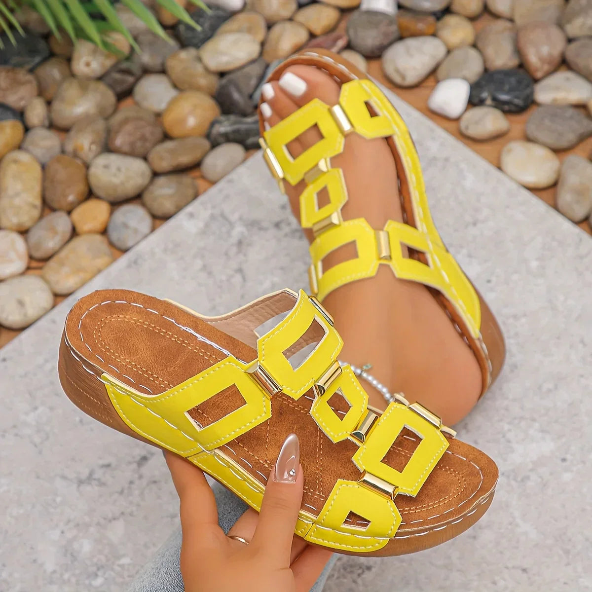 Norika | Sandalias De Tiras Con Aberturas en La Puntera