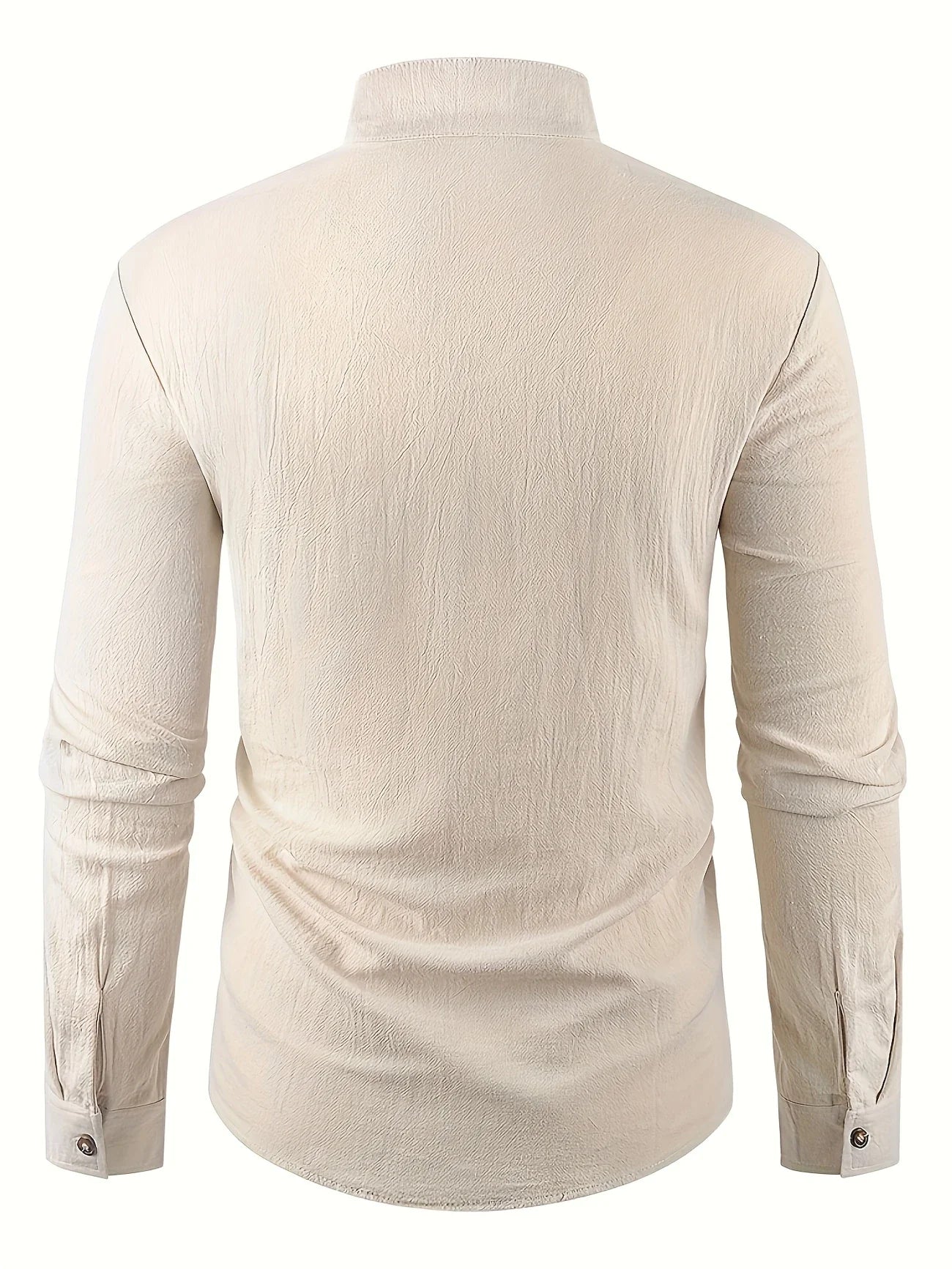 Shayne | Camisa De Hombre Con Cuello Alto Y Botones en La Parte Delantera