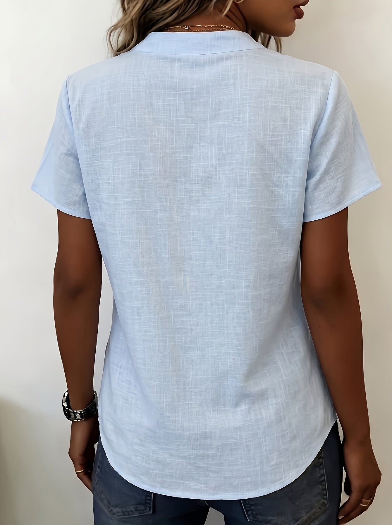 Salish | Blusa de Manga Corta con Botones