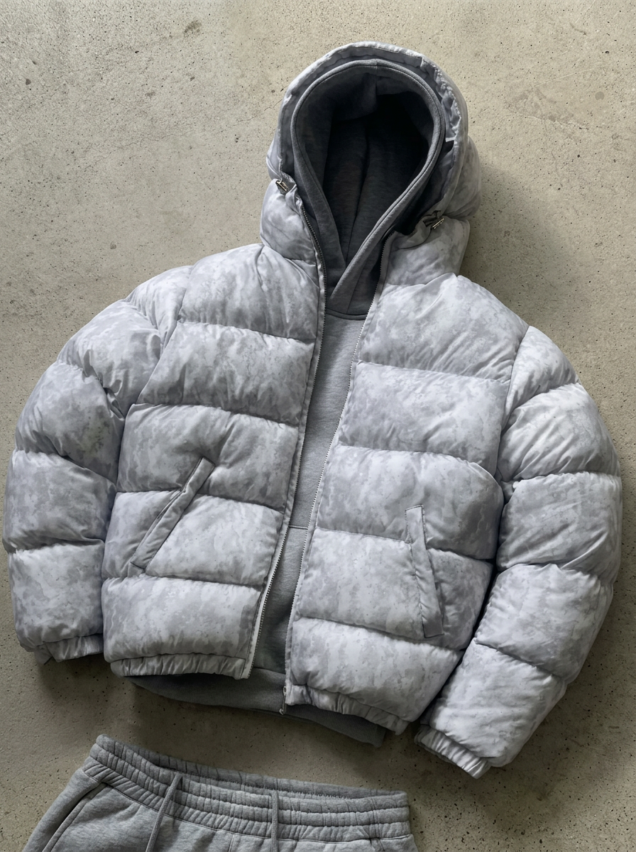 Amar | Chaqueta acolchada con capucha