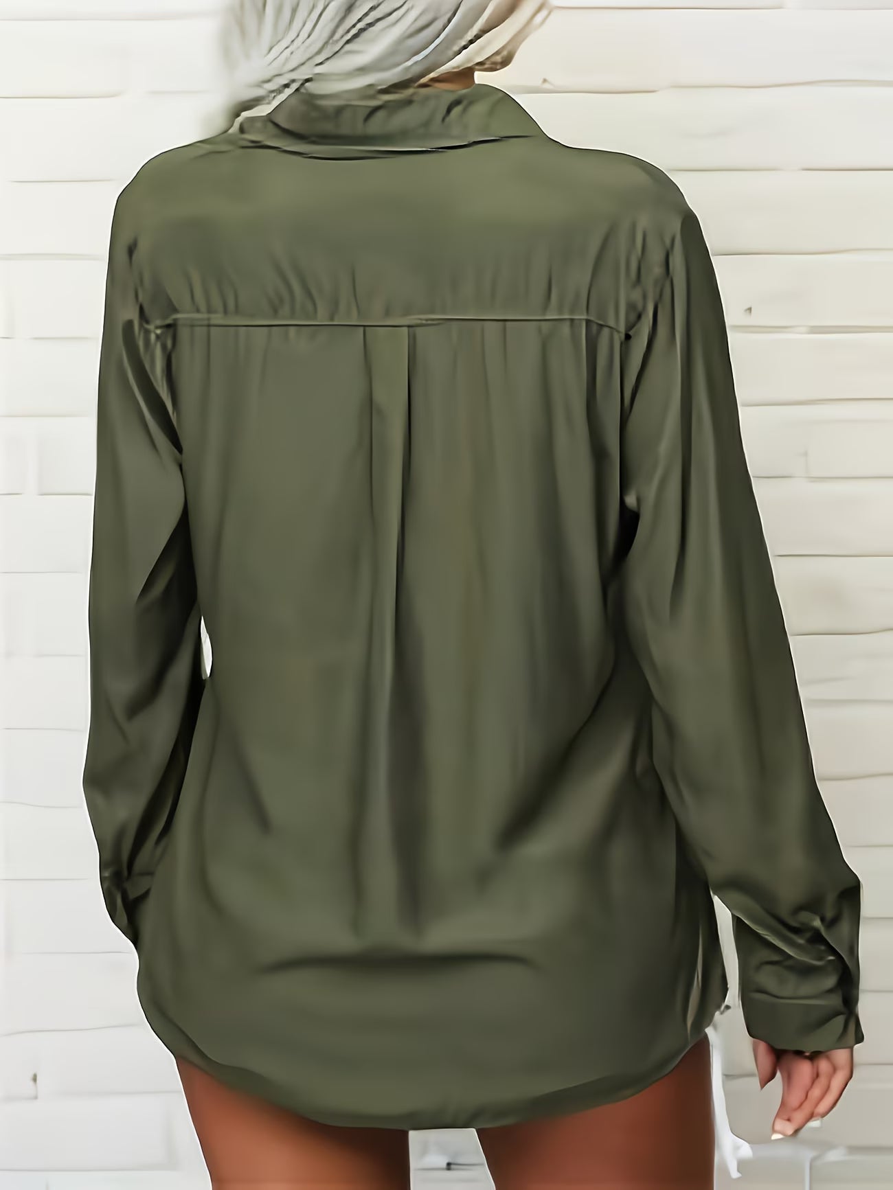 Tierna | Blusa Holgada De Mujer Con Botones en La Parte Delantera