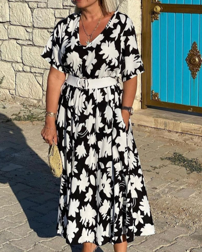 Gómez | Vestido Maxi Floral Cuello V