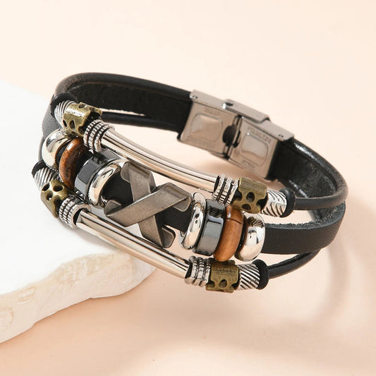 Garland | Pulsera de Cuero de Varias Capas