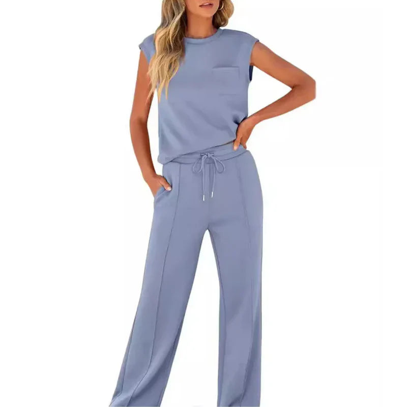 Pestana | Conjunto De Top Sin Mangas Y Pantalones De Pierna Ancha