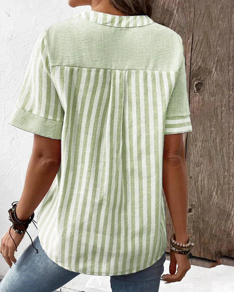 Lilly - Blusa De Rayas Suaves