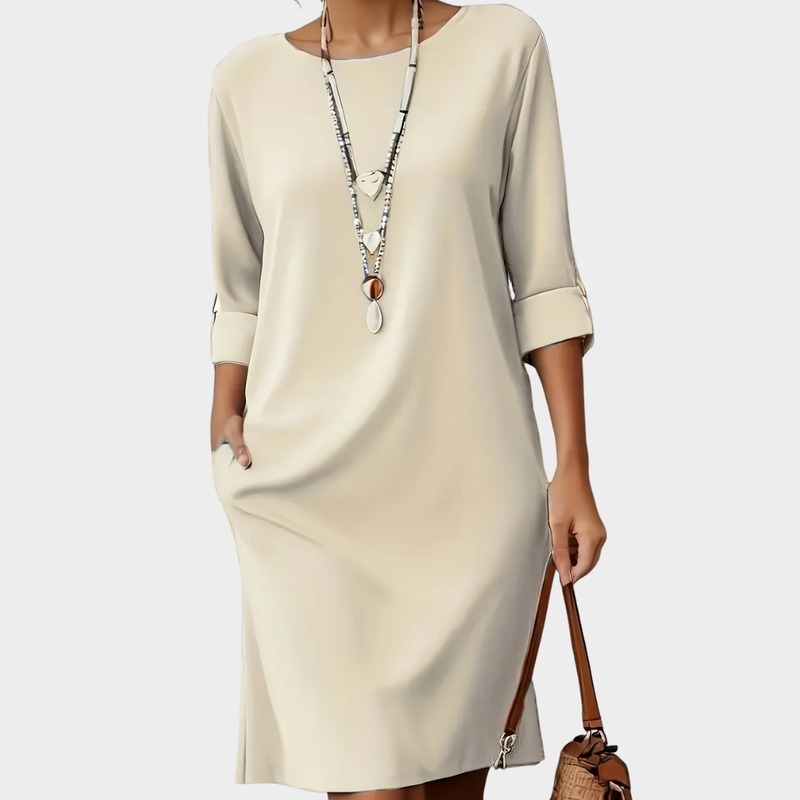 Kayana | Vestido Con Mangas Tres Cuartos