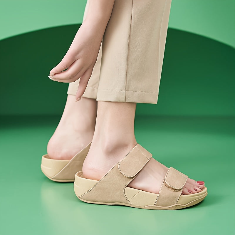 Phanni | Sandalias de Cuña con Doble Correa Ajustable