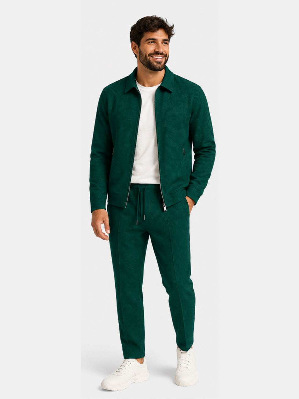 Tobiana | Conjunto De Chándal Con Chaqueta Con Cremallera Y Pantalones Ajustados Con Cordón