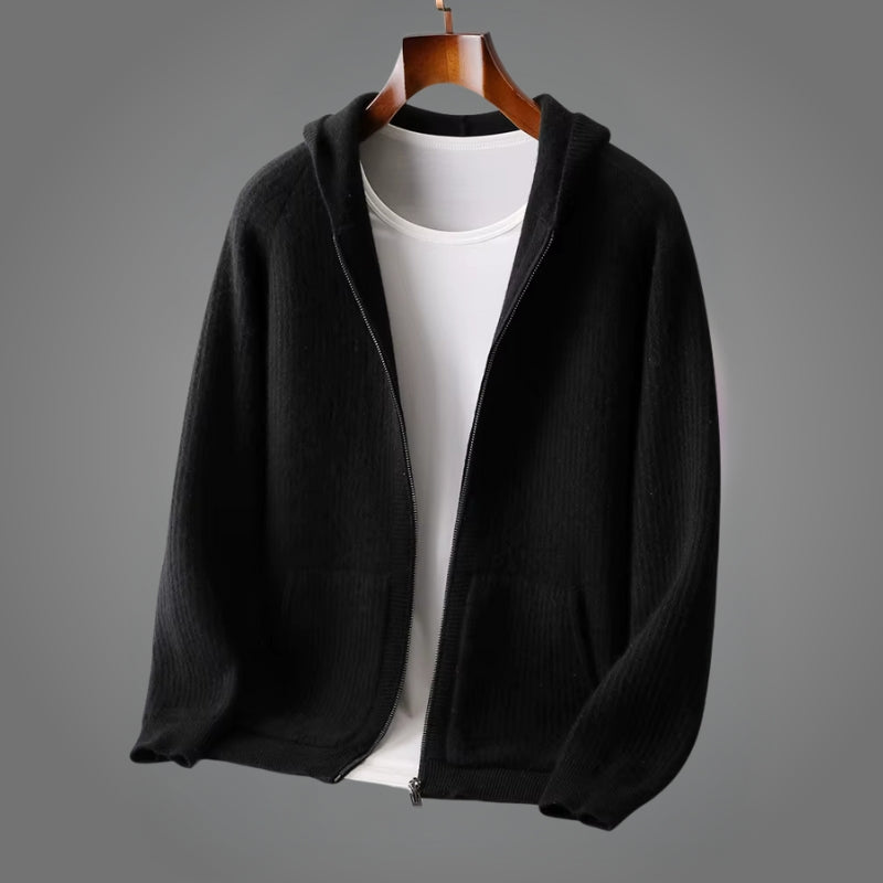 Romain | Sudadera Acanalada Con Cremallera y Capucha