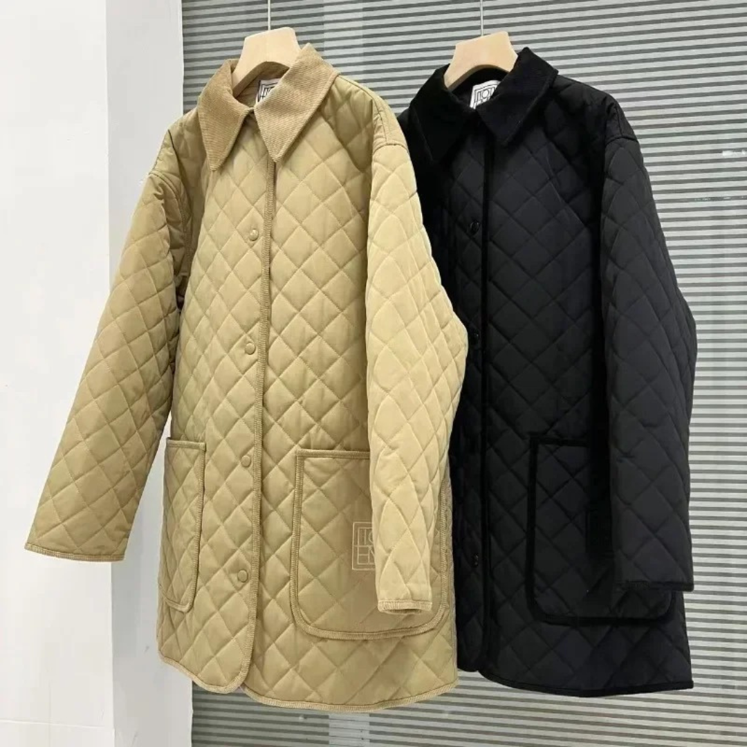 Elysoruta | Chaqueta acolchada de algodón con cuello de pana