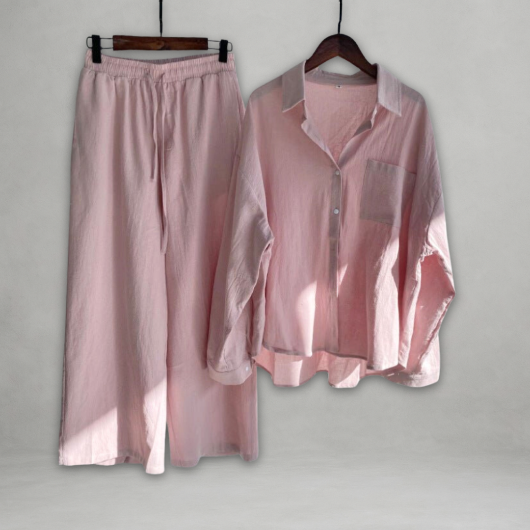 Ottavia | Conjunto de Dos Piezas Con Camisa Abotonada