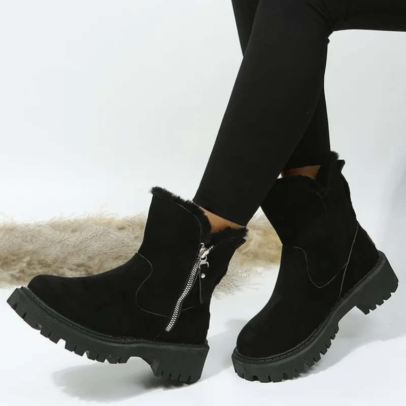 Gertraud | Botines con Puños de Piel y Cremalleras