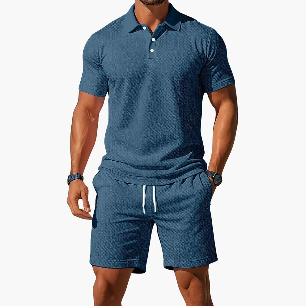 Chamikara | Conjunto De Polo Y Pantalones Cortos De Corte Entallado
