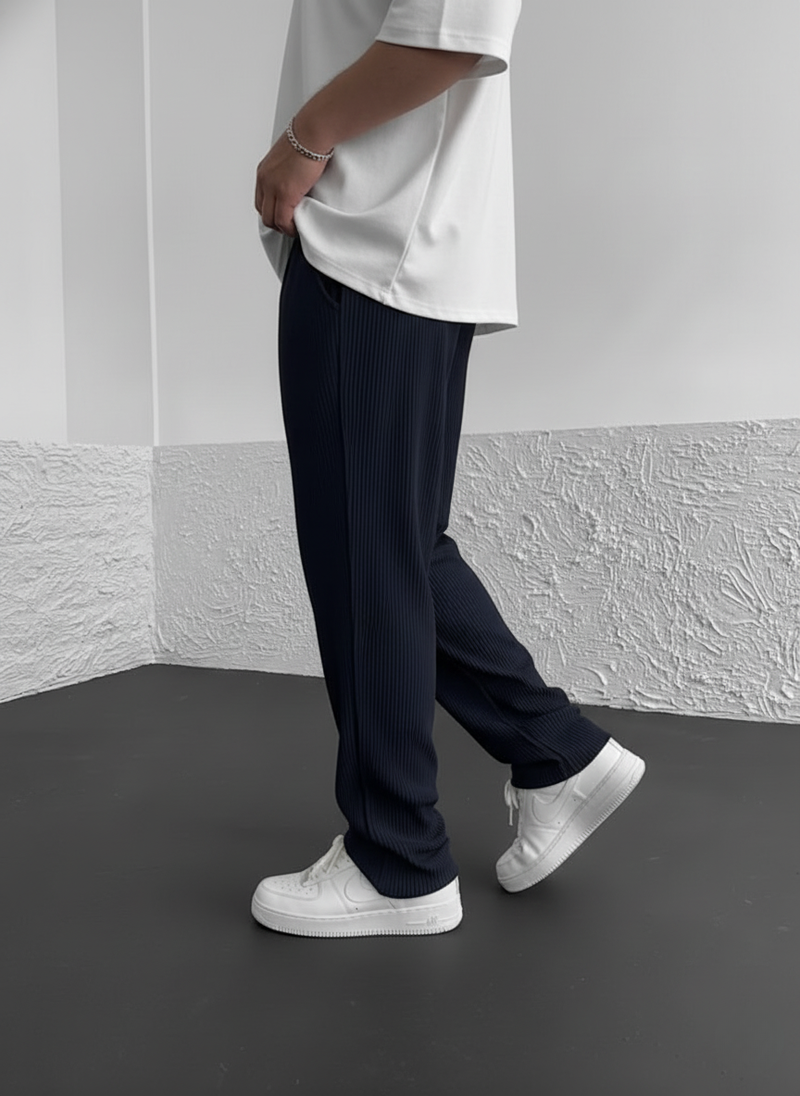 Eliezer | Pantalón Acanalado De Corte Relajado