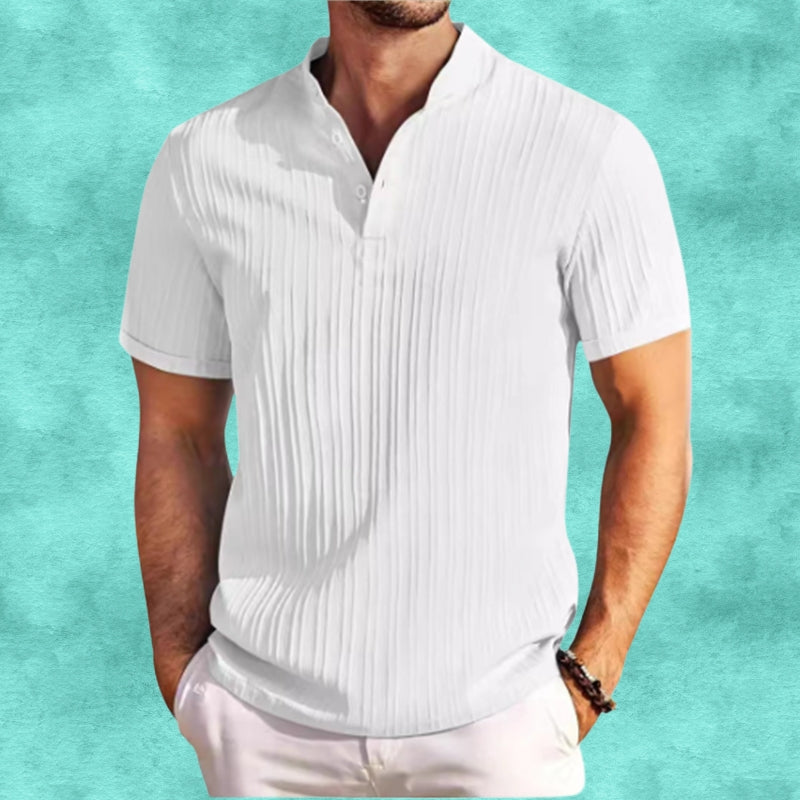 Tomasz | Camisa Acanalada de Manga Corta