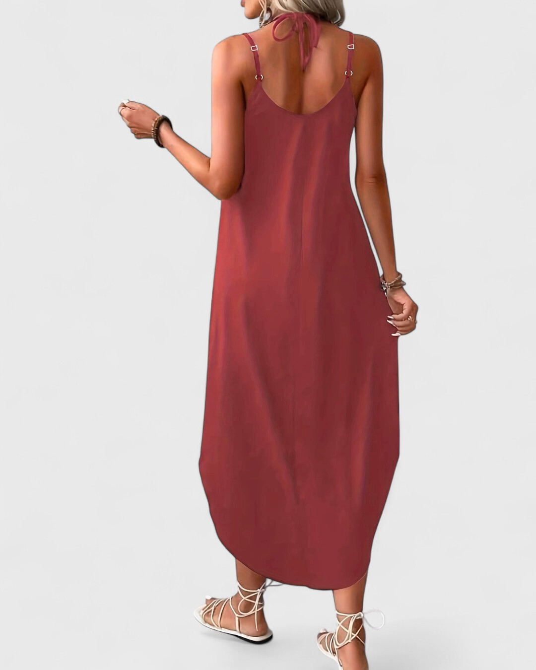 Tracie | Vestido Largo Sin Mangas Con Escote V