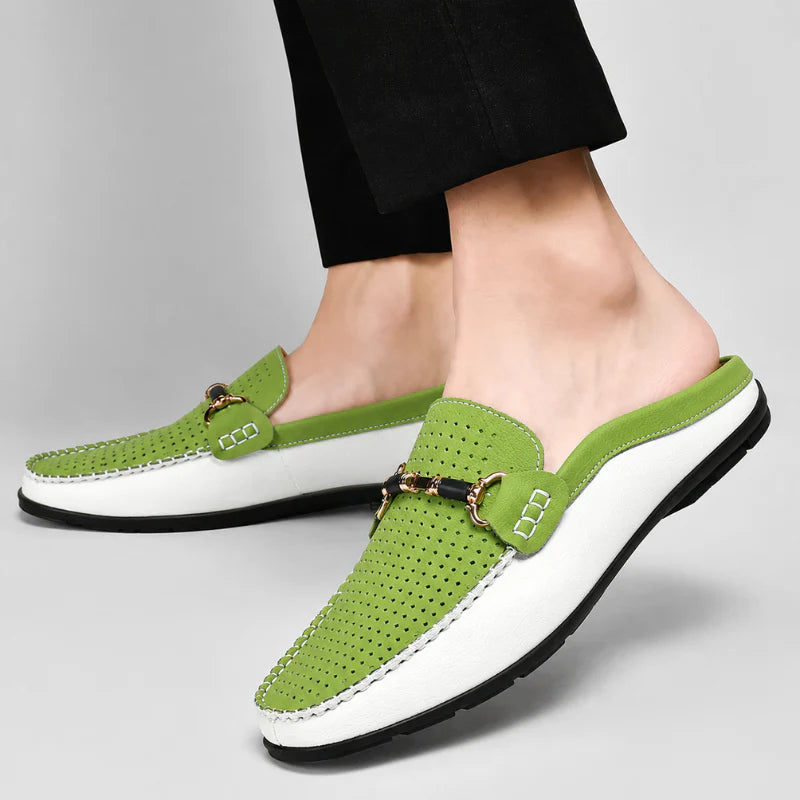 Yerson | Mules Sin Cordones Con Perforaciones