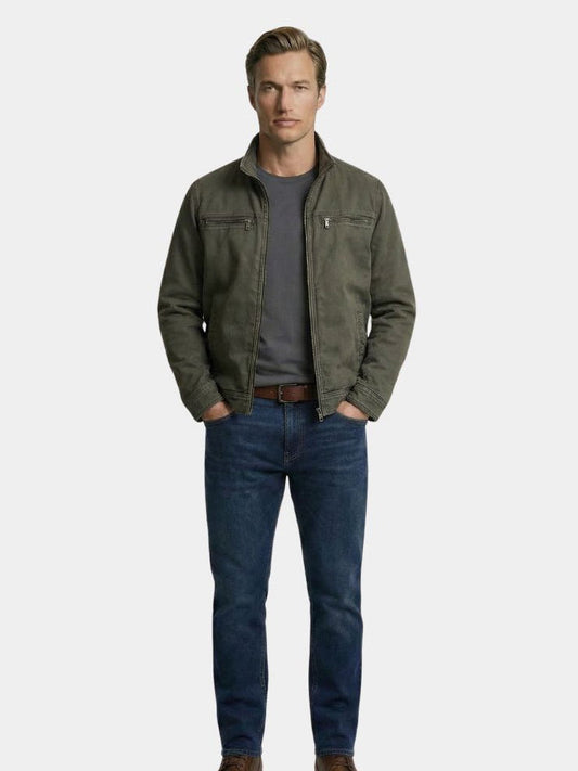 Jaume | Chaqueta Militar Verde Oliva con Cremallera