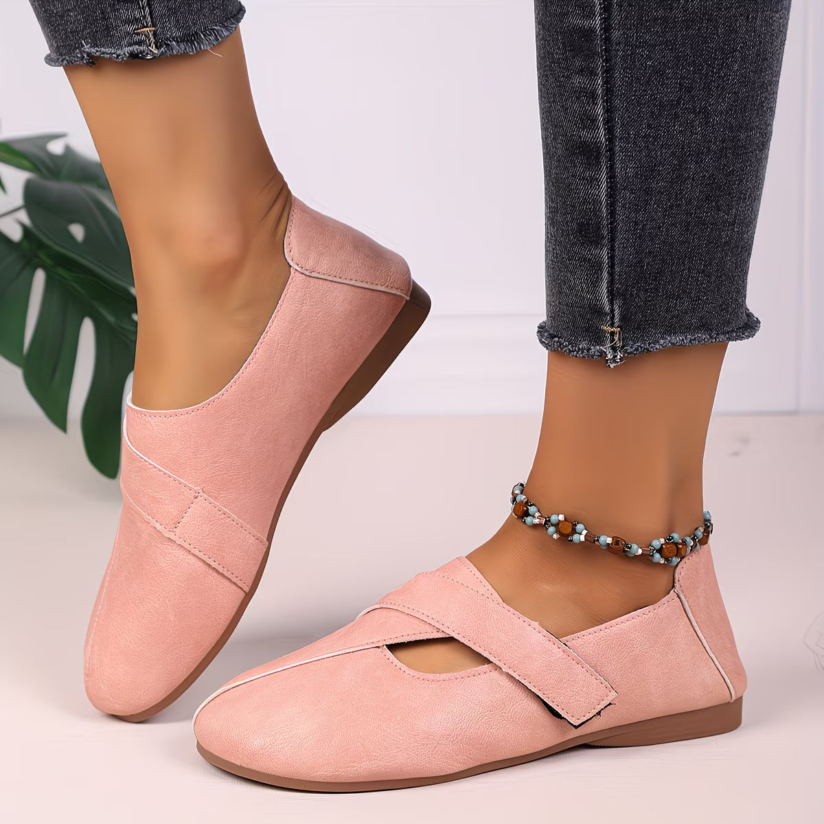 Tandara | Bailarinas Con Diseño De Tiras Cruzadas Y Aberturas
