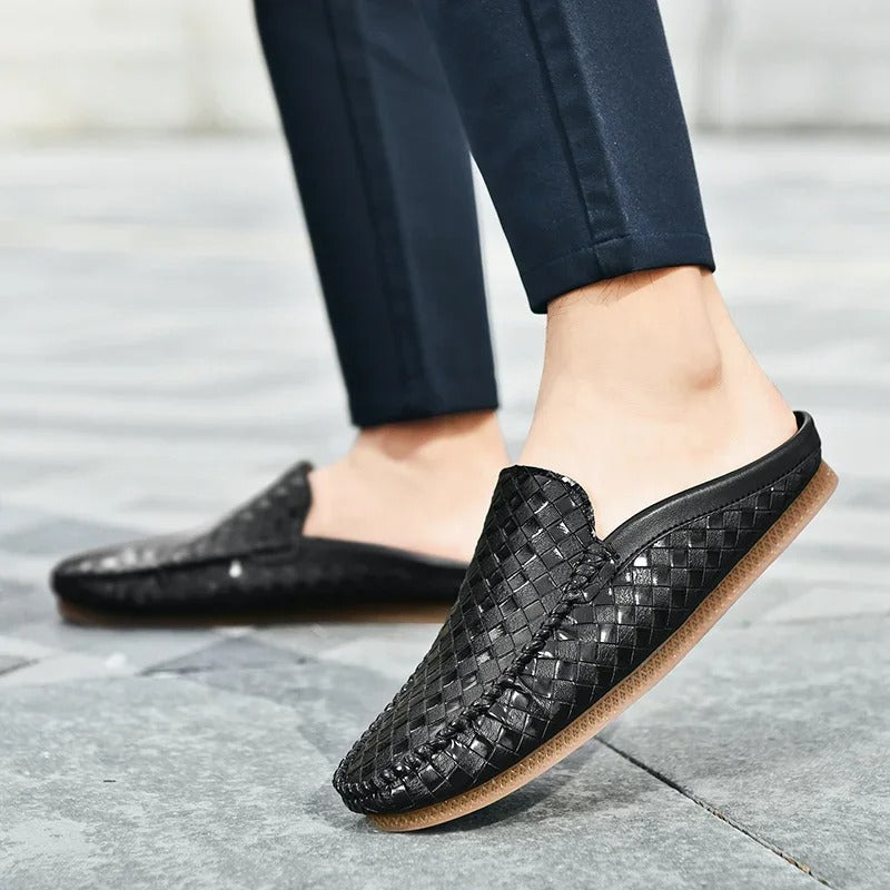 Efim | Mules Tipo Mocasín Sin Cordones Con Tejido Trenzado