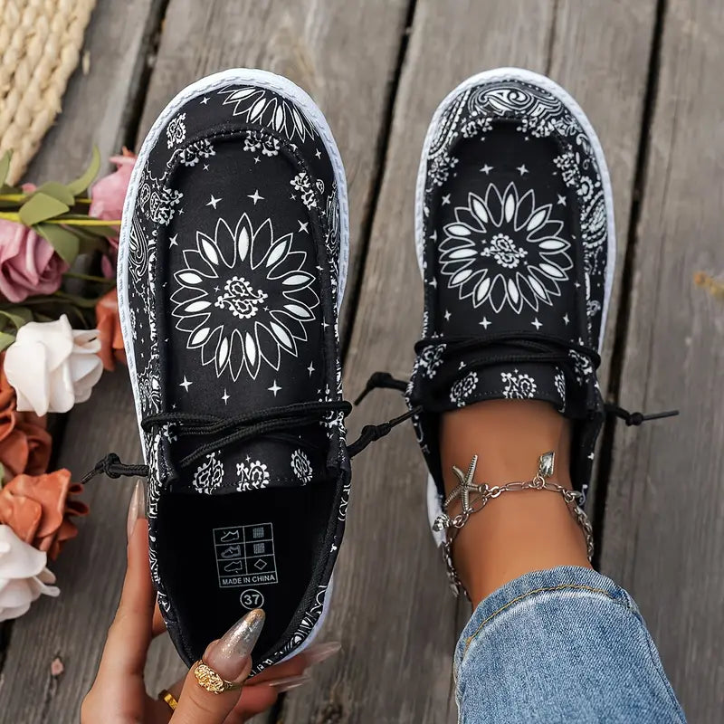 Isavella | Zapatos Casuales Con Estampado Floral