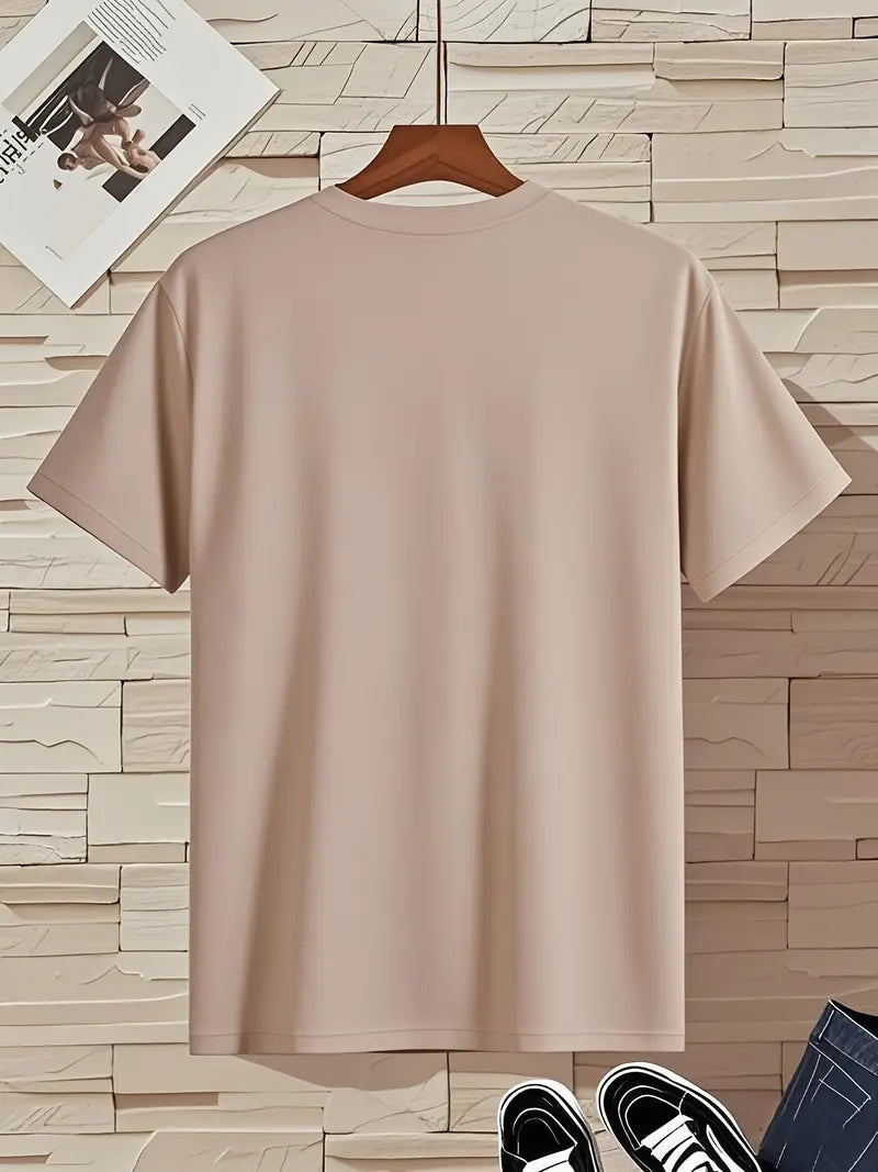 Fraga - Camiseta de manga corta con cuello en V y corte entallado