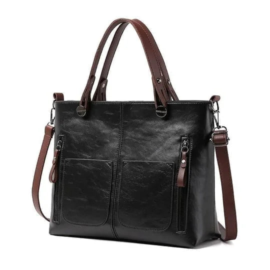 Britney | Bolso de Hombro Con Bolsillos Delanteros Con Cremallera