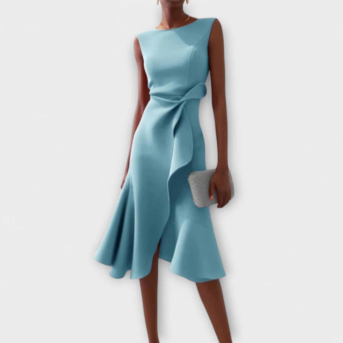 Jolene | Vestido Midi Elegante Sin Mangas