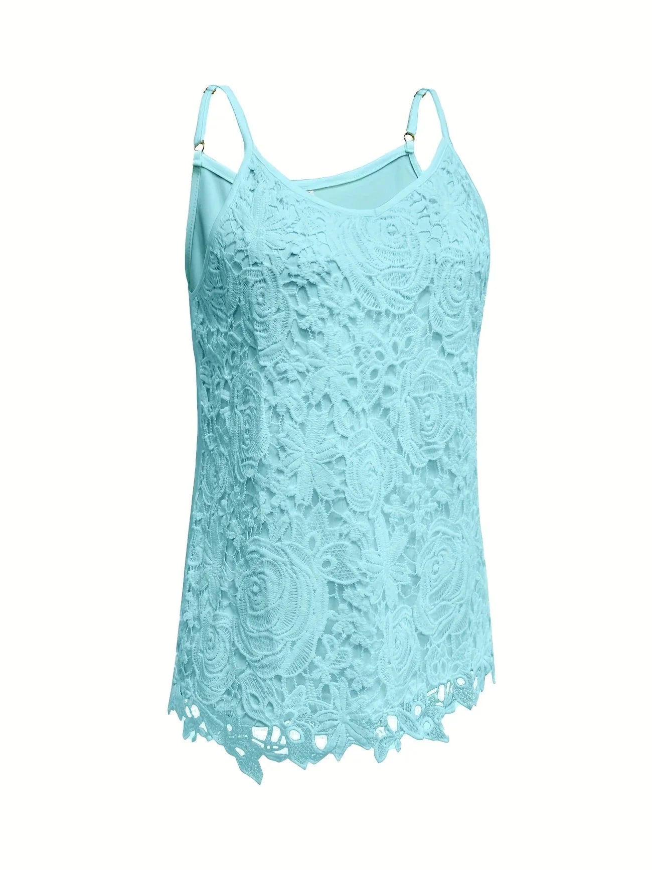 Juna | Top de Encaje Floral con Tirantes