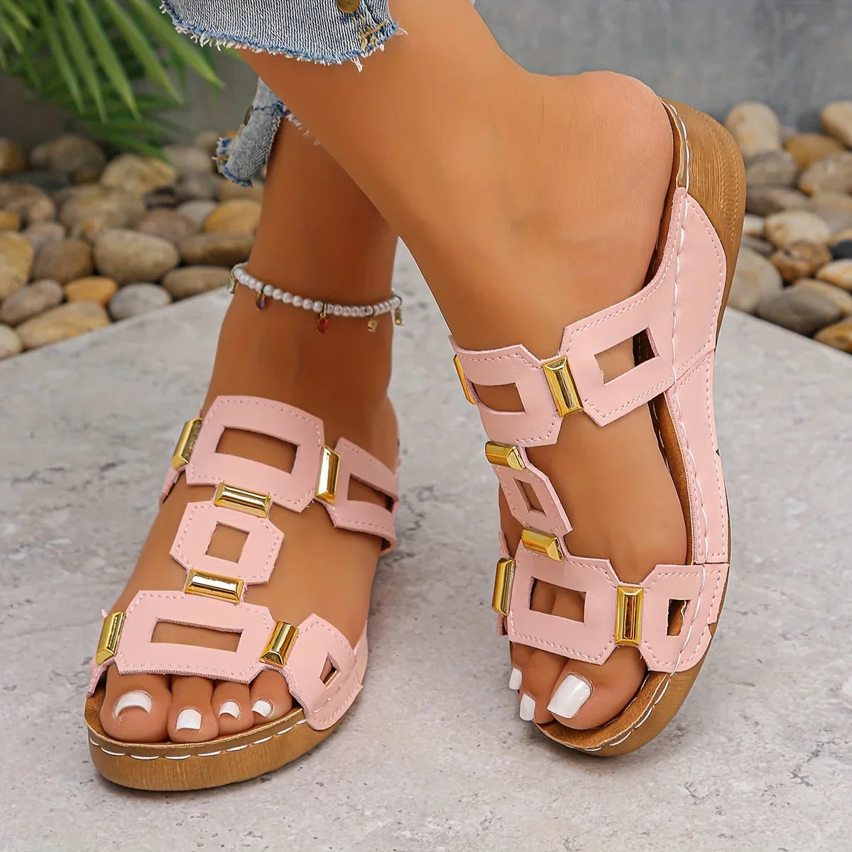 Norika | Sandalias De Tiras Con Aberturas en La Puntera