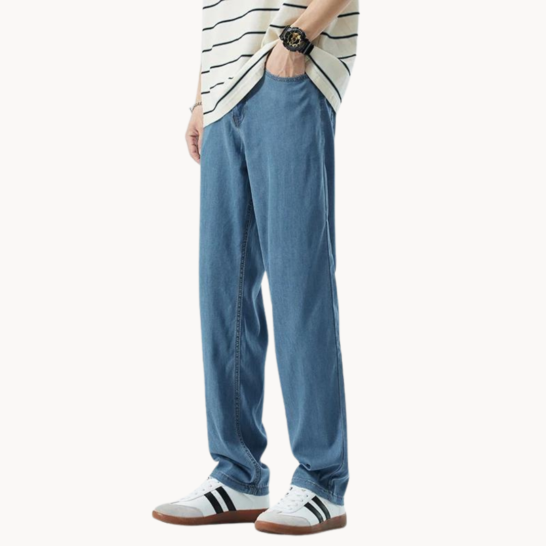 Teofilo | Vaqueros De Denim Lavado De Pierna Ancha