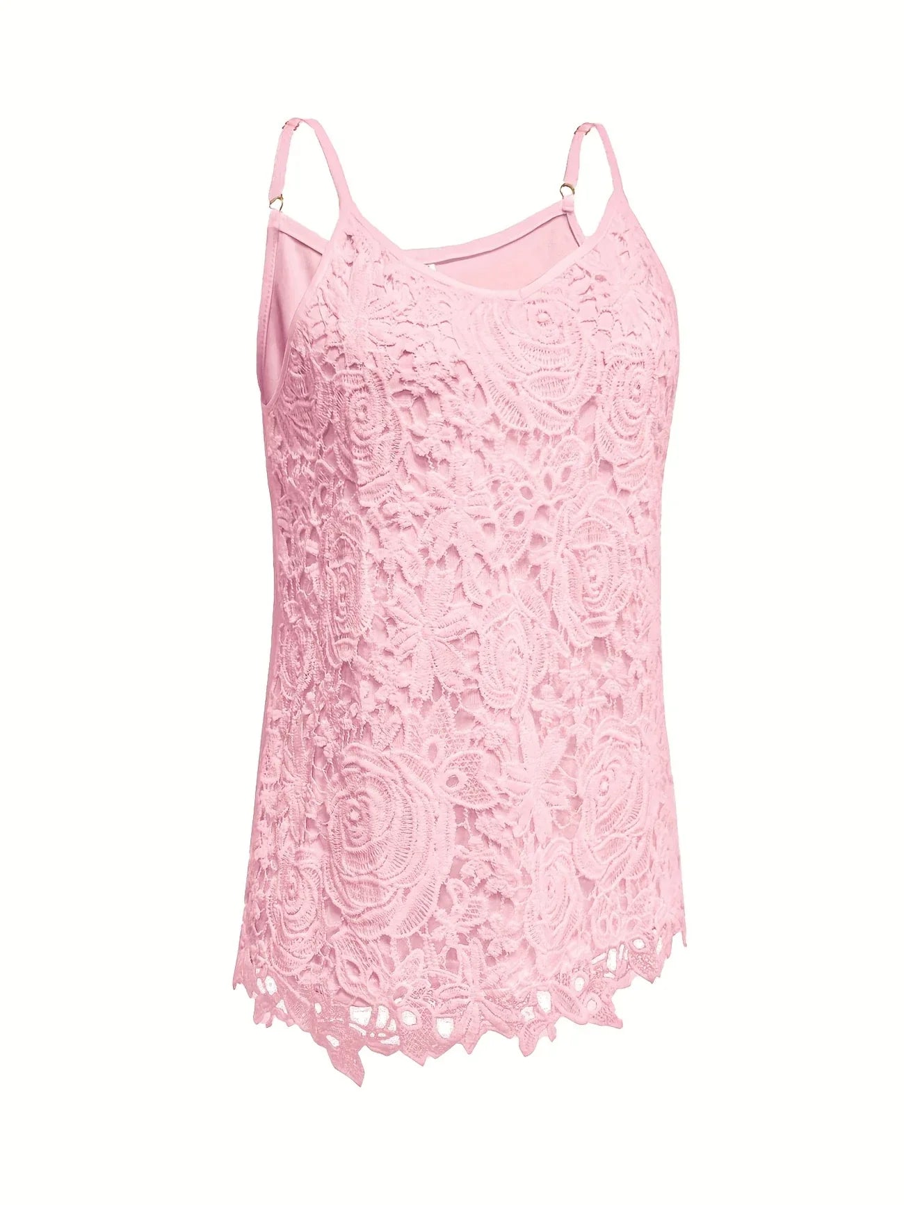Juna | Top de Encaje Floral con Tirantes