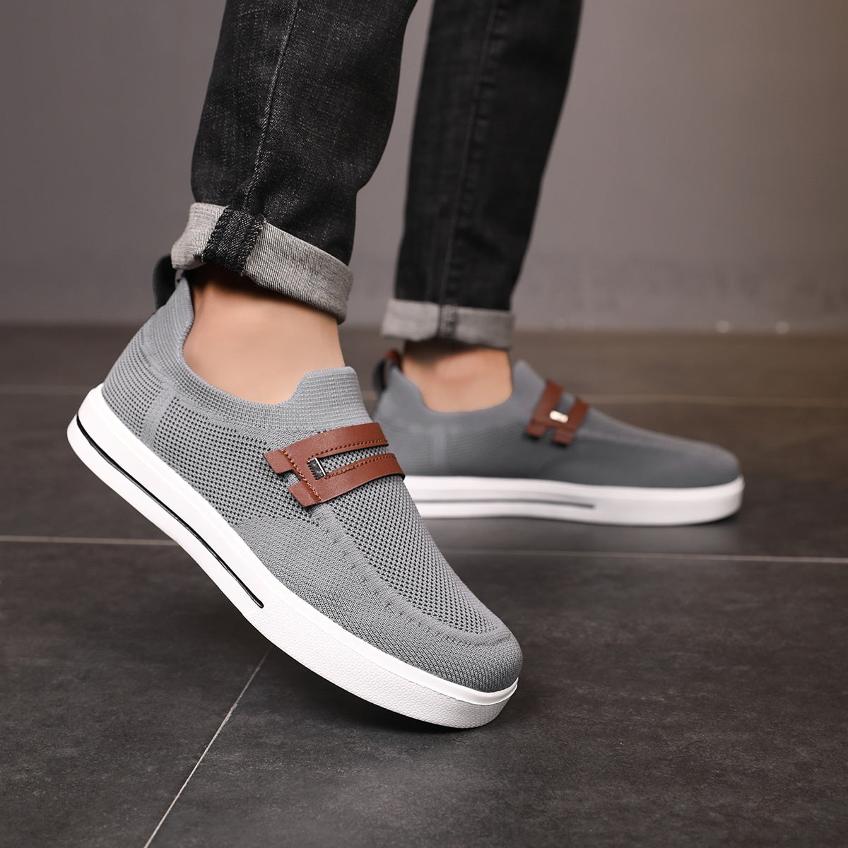 Reina | Zapatos Hombre Casual Tejidos Sin Agujetas