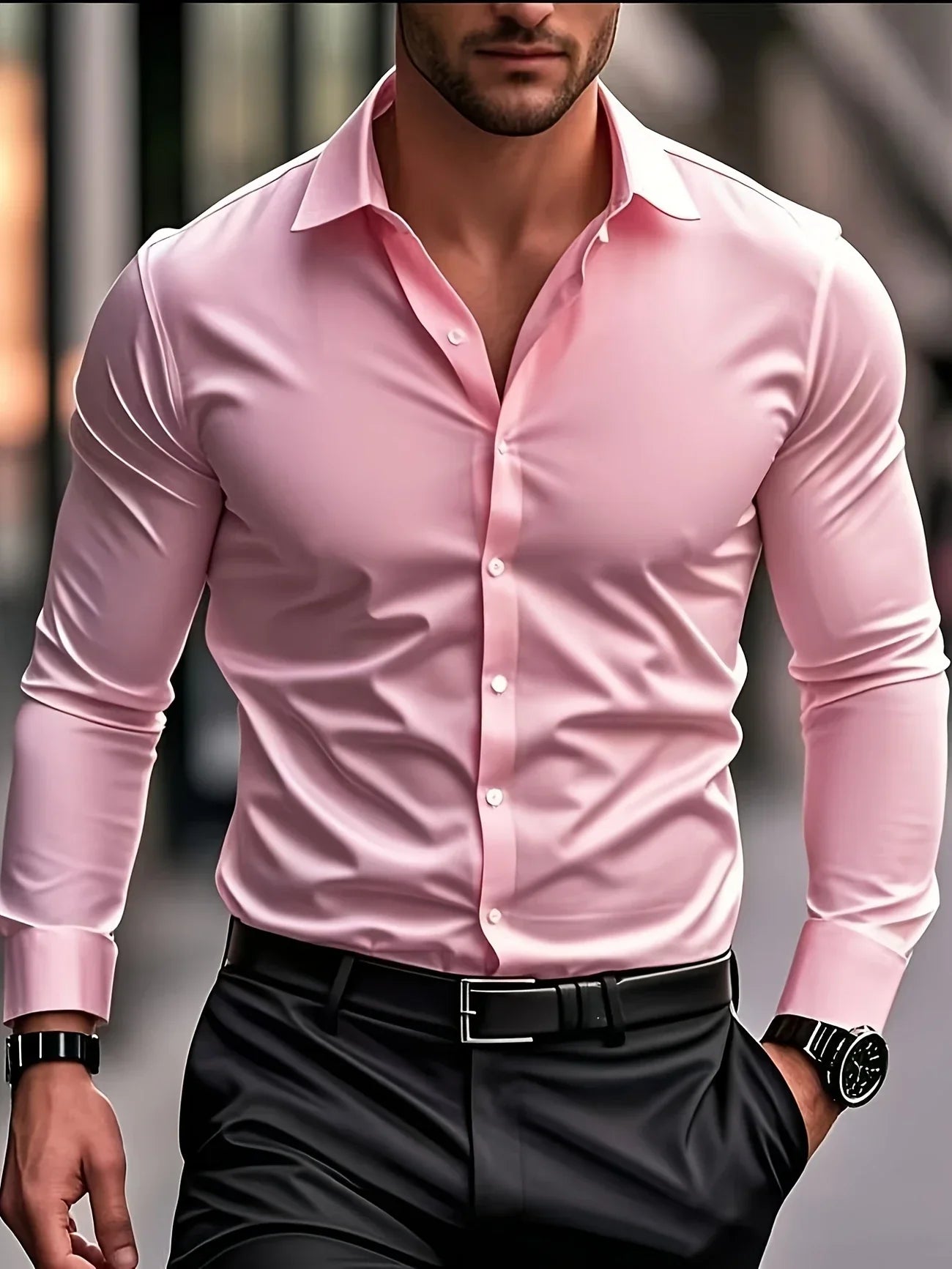 Byron | Camisa Elegante de Manga Larga con Botones