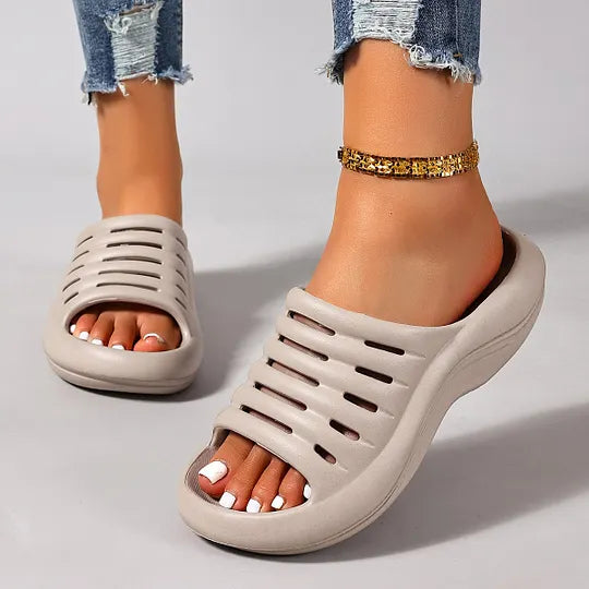 Aizada | Sandalias De Plataforma Con Puntera Abierta