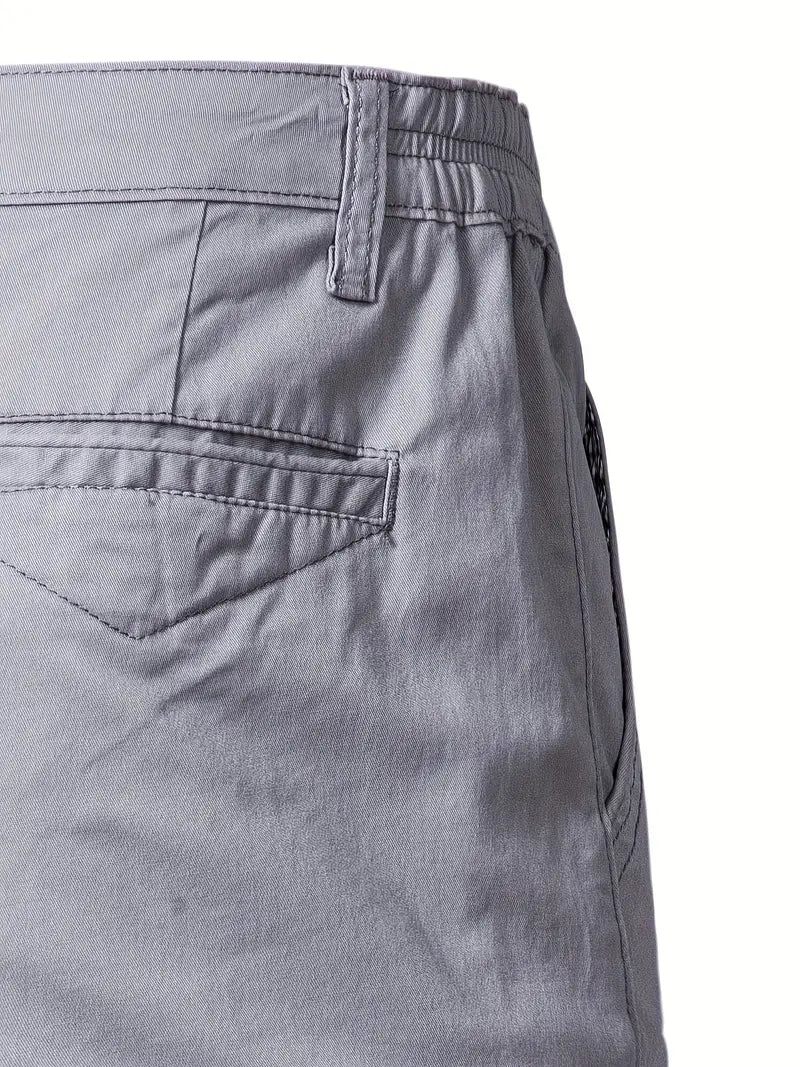 Baird - Pantalones Cortos Informales de Algodón Con Cintura Elástica