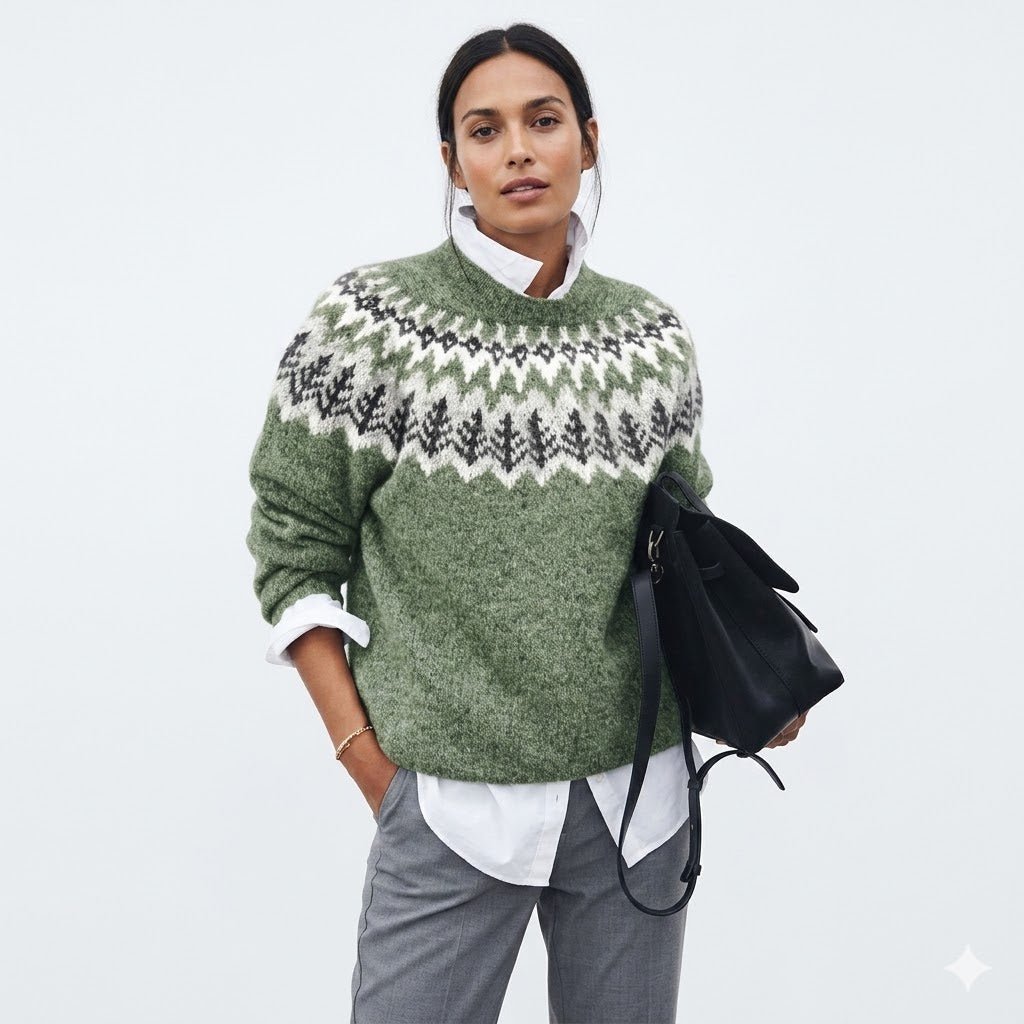 Winifred | Suéter con Patrón Fair Isle