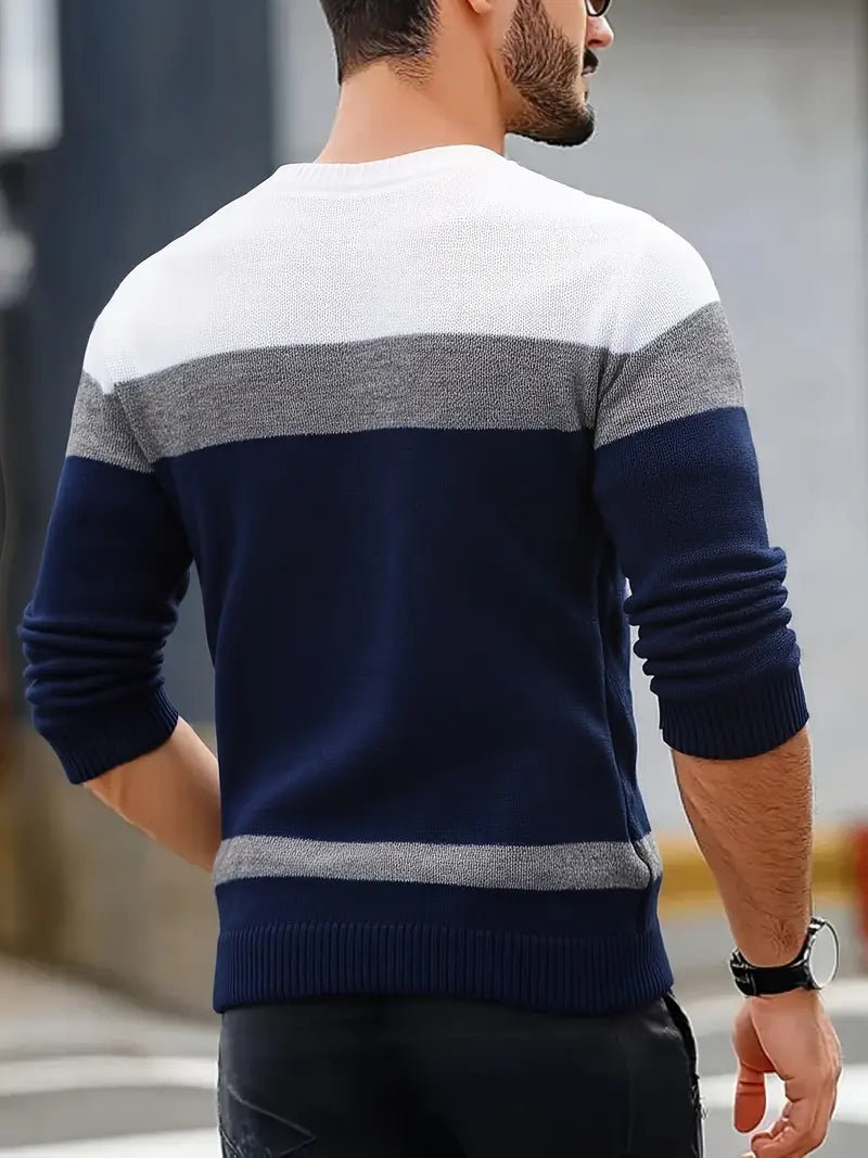 Watkins | Suéter De Punto Cuello Redondo Color Block