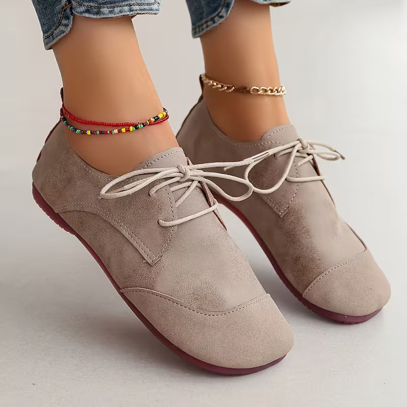 Brigiluxa | Zapatos cómodos con cuña baja y cordones
