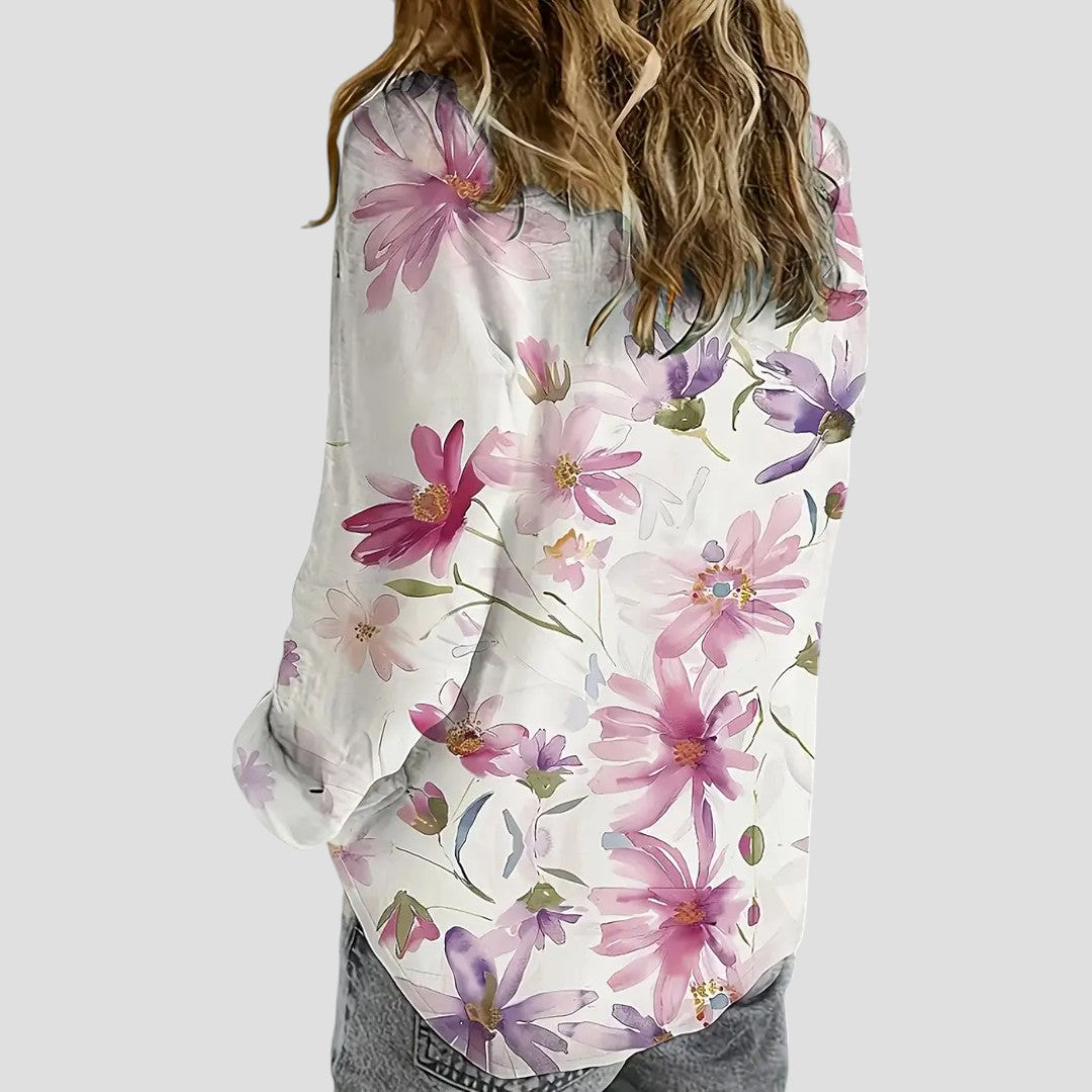 Mayla | Blusa Con Estampado Floral Y Cierre Frontal Con Botones