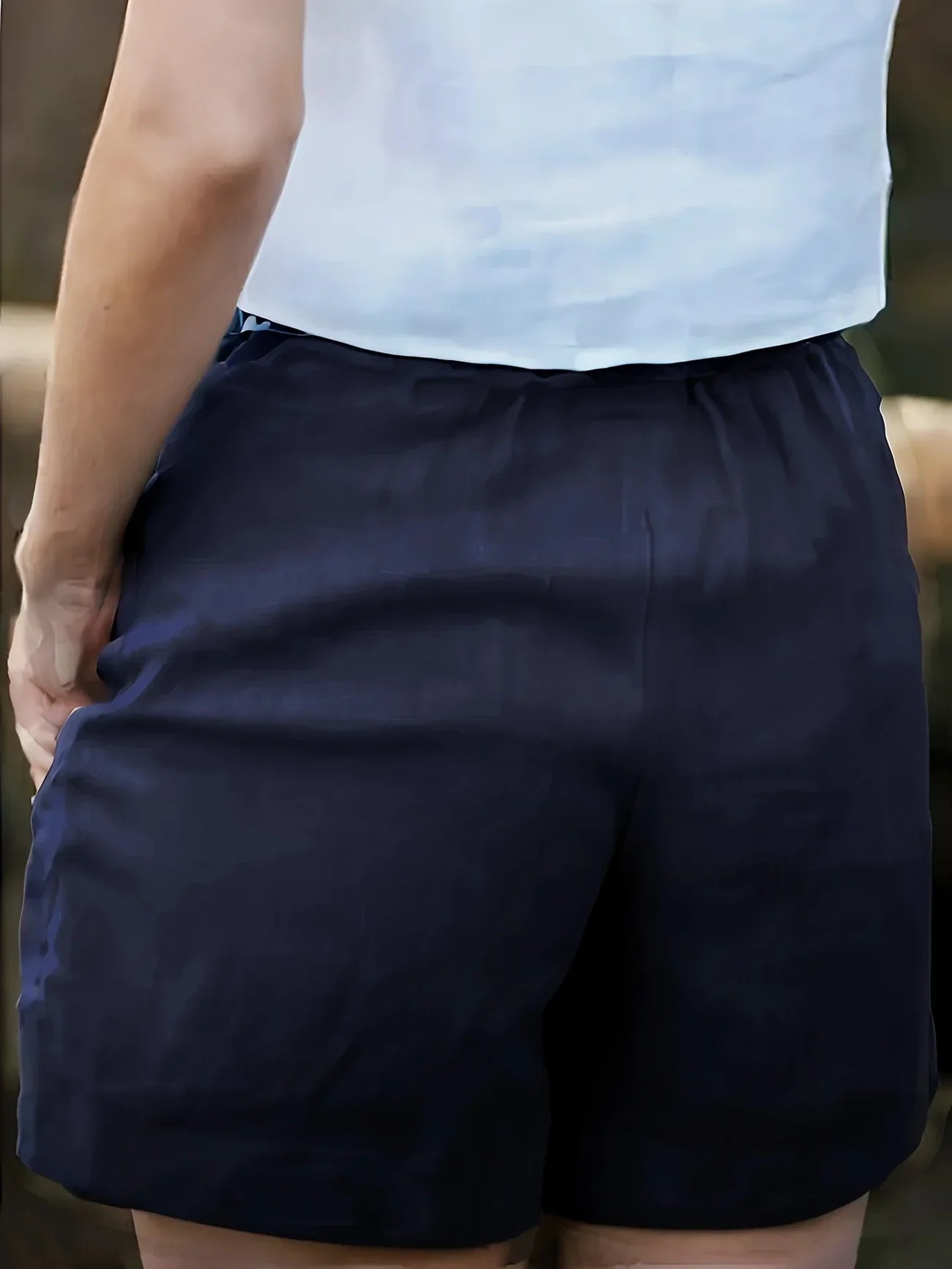 Niamh | Pantalones Cortos de Verano Informales Con Cordón y Bolsillos