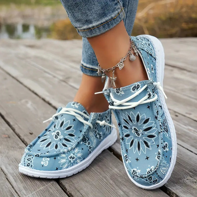 Isavella | Zapatos Casuales Con Estampado Floral