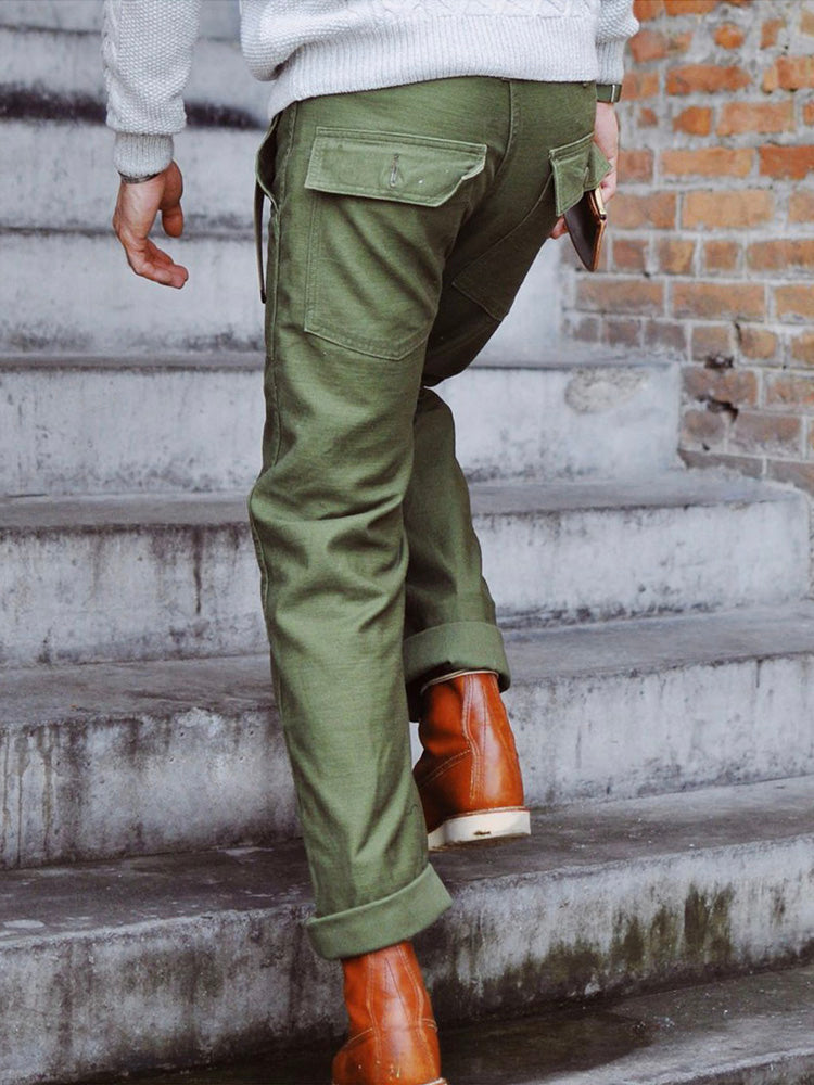 Matheos | Pantalones Cargo Rectos Estilo Utilitario
