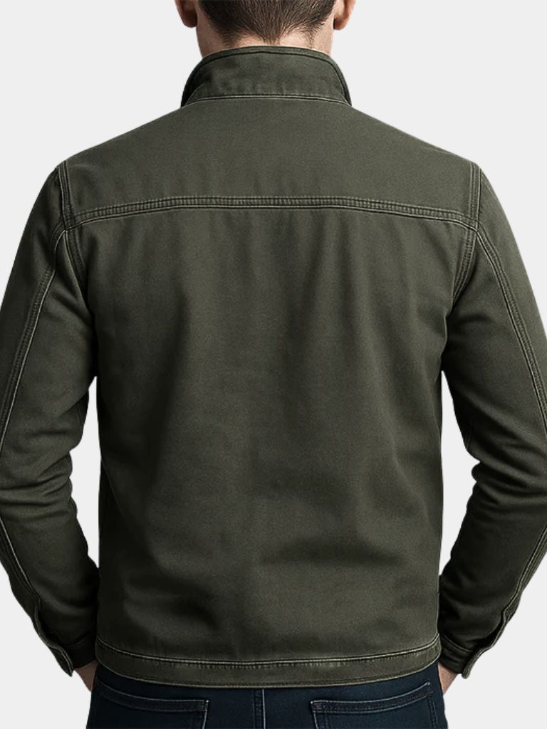 Jaume | Chaqueta Militar Verde Oliva con Cremallera