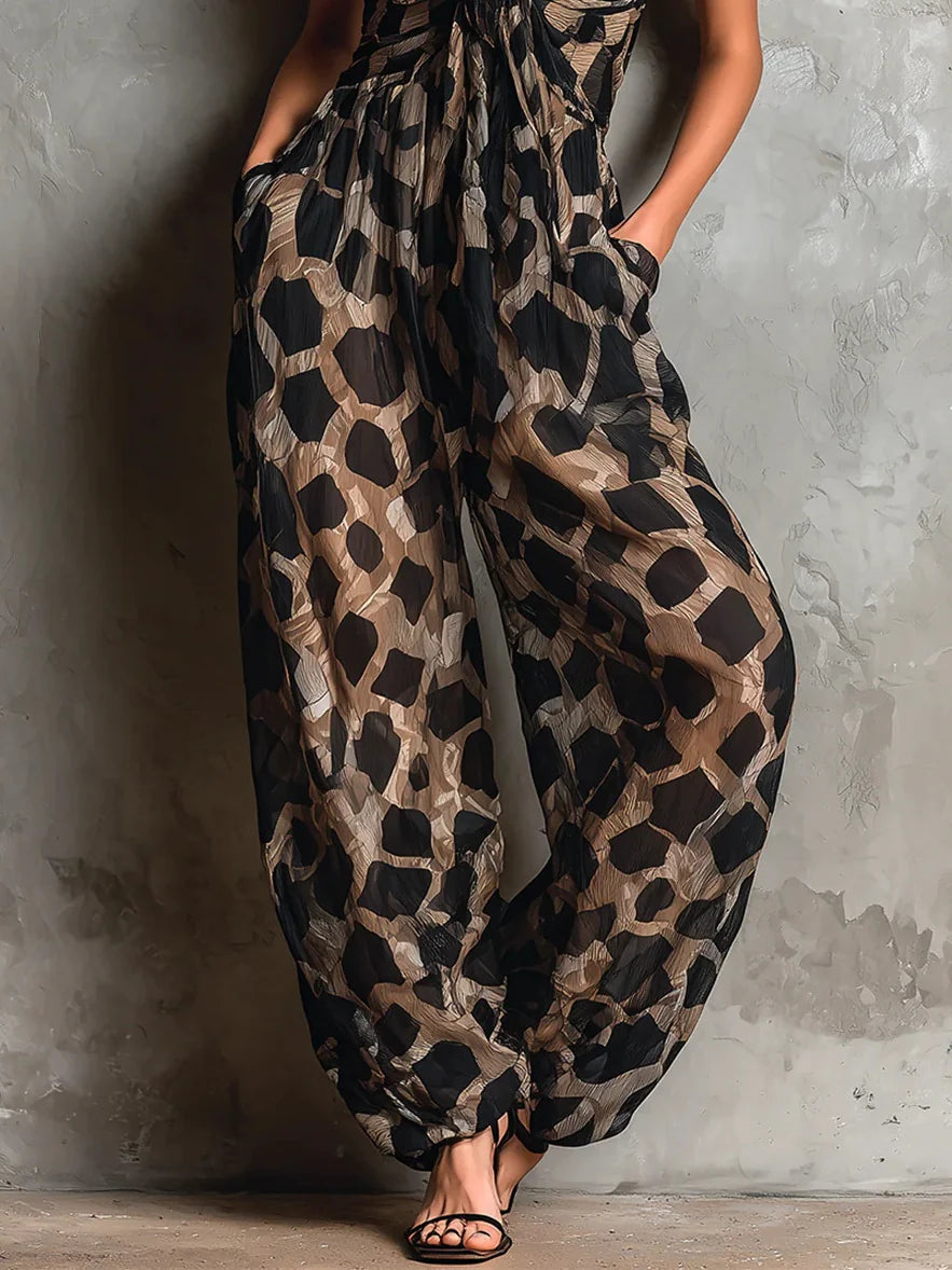 Apophia | Mono Estampado Cuello Halter